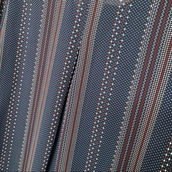 Anthropologie Pleione Semi Sheer Blouse lace up - Picture 5 of 10